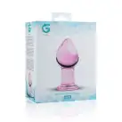 Рожева анальна пробка зі скла Gildo Pink Glass Buttplug No. 27 photo 4