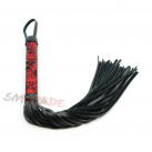 Набор БДСМ черный в розах (плетка, наручники, повязка на глаза) photo 6