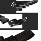 Ремни для связывания БДСМ (красный/черный) photo 5