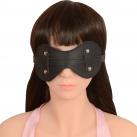 Черная кожаная маска на глаза photo 3