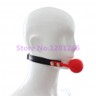 Кляп с шариком красный/черный photo 1