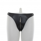 Трусики из искусственной кожи с молнией photo 2