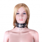 Ошейник из искусственной кожи с шипами photo 1