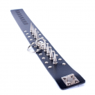 Ошейник из искусственной кожи с шипами photo 3