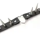 Чокер Серце з великими шипами, із натуральної шкіри Art of Sex - Crystal, колір Чорний photo 4