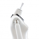 Кожаный ошейник с ожерельем и цепочек photo 3