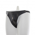 Кожанне трусики женские с молнией photo 3