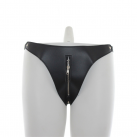 Кожанне трусики женские с молнией photo 4