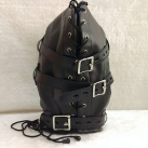 Кожанная маска черная photo 6