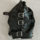 Кожанная маска черная photo 5