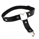 Кожаные готические подвязки для чулков photo 5