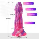 Фалоімітатор для секс-машин Hismith 10.3″ Silicone Monster Dildo Series, система кріплення KlicLok т photo 3