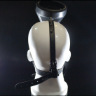 БДСМ маска с воронкой, цвет черный photo 4