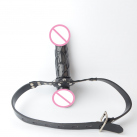 Кляп с фаллоимитатором. Кожа. photo 3