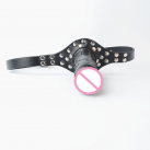 Кляп с фаллоимитатором. Кожа. photo 6