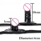 Черный силиконовый кляп-фаллос photo 3