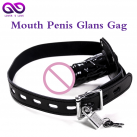 Черный силиконовый кляп-фаллос photo 2