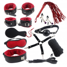Секс набор из кожи для БДСМ игр, 10 шт./комплект photo 2
