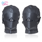 Кожаная маска DW-440 с кляпом и завязанными глазами photo 2