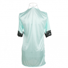 Эротический атласный пеньюар с кружевом, 2 цвета photo 3