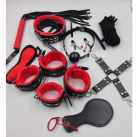 БДСМ набор из 11 элементов, красно-черный photo 1