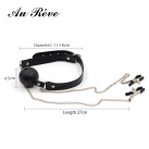 Кляп с зажимами для сосков. photo 6