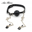 Кляп с зажимами для сосков. photo 2