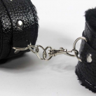 Наручники, черная мягкая искусственная кожа  photo 4