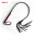 Кнут черный из эко-кожи photo 3