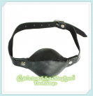 Кляп кожанный черный/белый photo 1