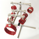 Металлическая секс машина с наручниками и ошейником для БДСМ игр photo 3