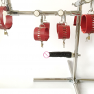 Металлическая секс машина с наручниками и ошейником для БДСМ игр photo 6