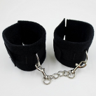 Мягкие черные наручники photo 2