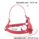 Страпон с ремнями, красный photo 1