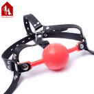 Красный силиконовый кляп Davidsource, 48 мм  photo 4