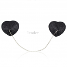 Накладки на соски в виде сердечек с цепочкой photo 2