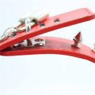 Ошейник кожанный розовый с шипами photo 6