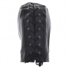 Маска с прорезью для рта на молнии и шнуровкой сзади photo 3