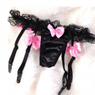 Трусики кружевные с повязками. Без чулок. photo 3