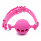 Силиконовый перфорированный открытый кляп photo 1