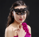 Маска кружевная. Черная. photo 1