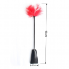 Батіг Paddle Flogger з рожевим пір'ям photo 6