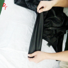 Юбка для порки. Черная. Кожа. photo 1