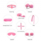 Розовый секс набор для БДСМ игр, 8 шт./компелкт photo 4