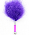 Щекоталка из пера с короткой ручкой photo 2