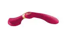Вібромасажер Shunga Zoa Raspberry, двосторонній photo 2