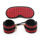 Кожаные наручники и маска на глаза photo 2