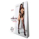 Відвертий бодістокінг з глибоким декольте Passion BS075 black photo 5