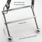 Регулируемый металлический кляп photo 4