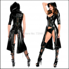 Чорний шкіряний костюм H9262 photo 2